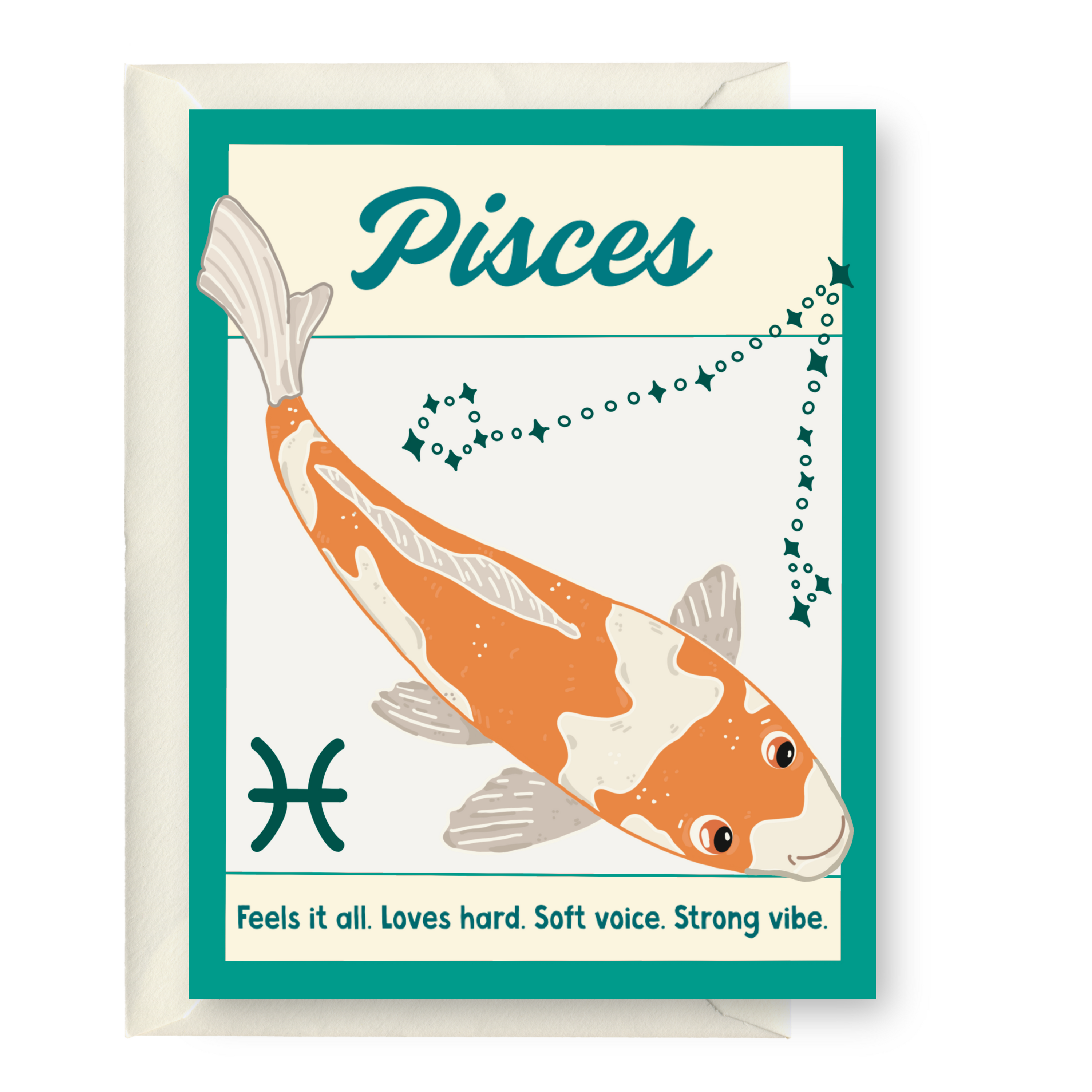 Pisces Zodiac Greeting Card