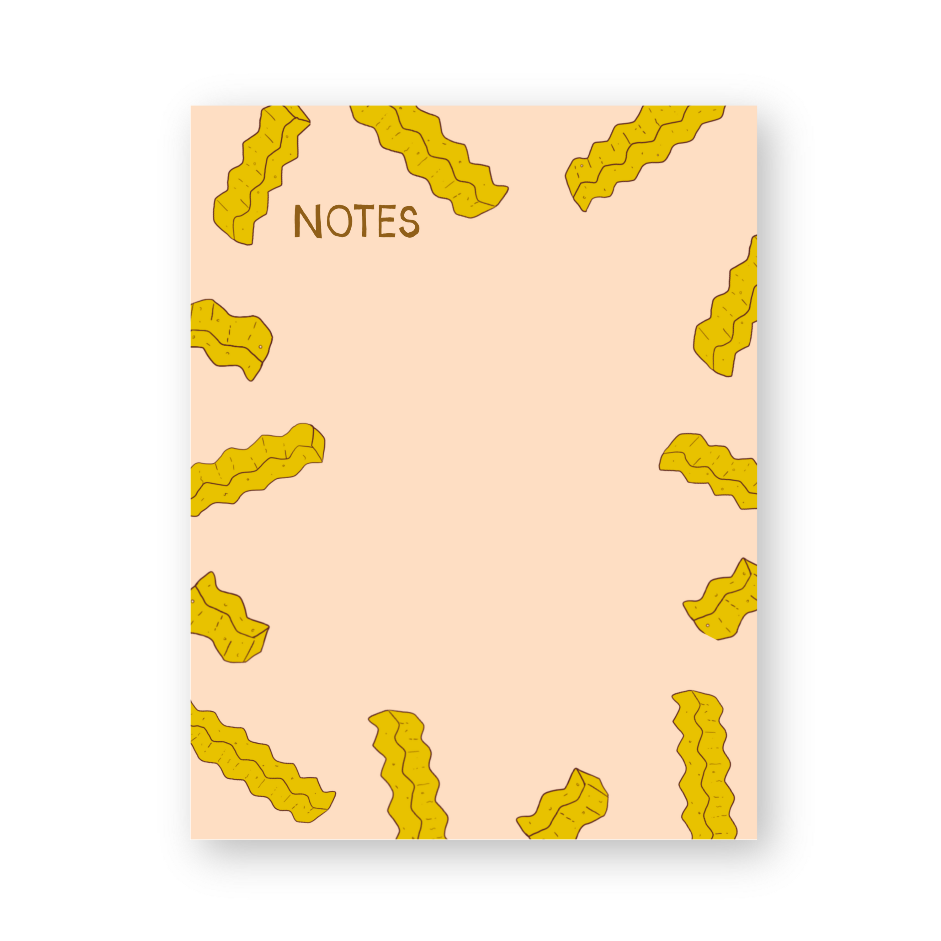 Crinkle Cut Fries Memo Pad