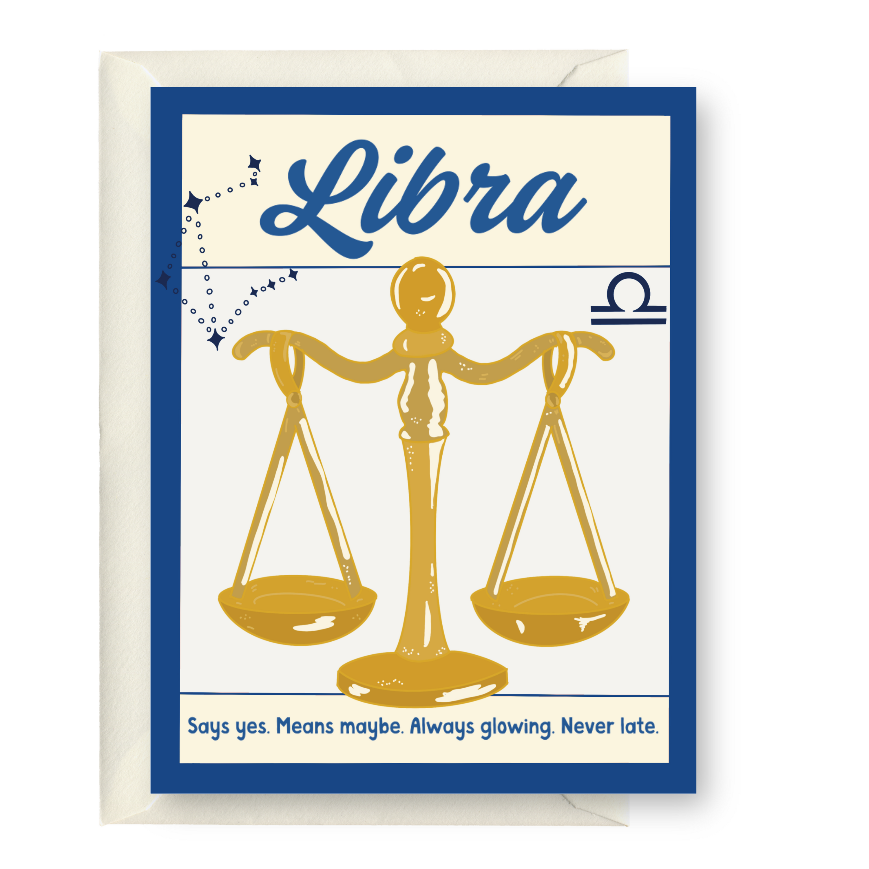 Libra Zodiac Greeting Card