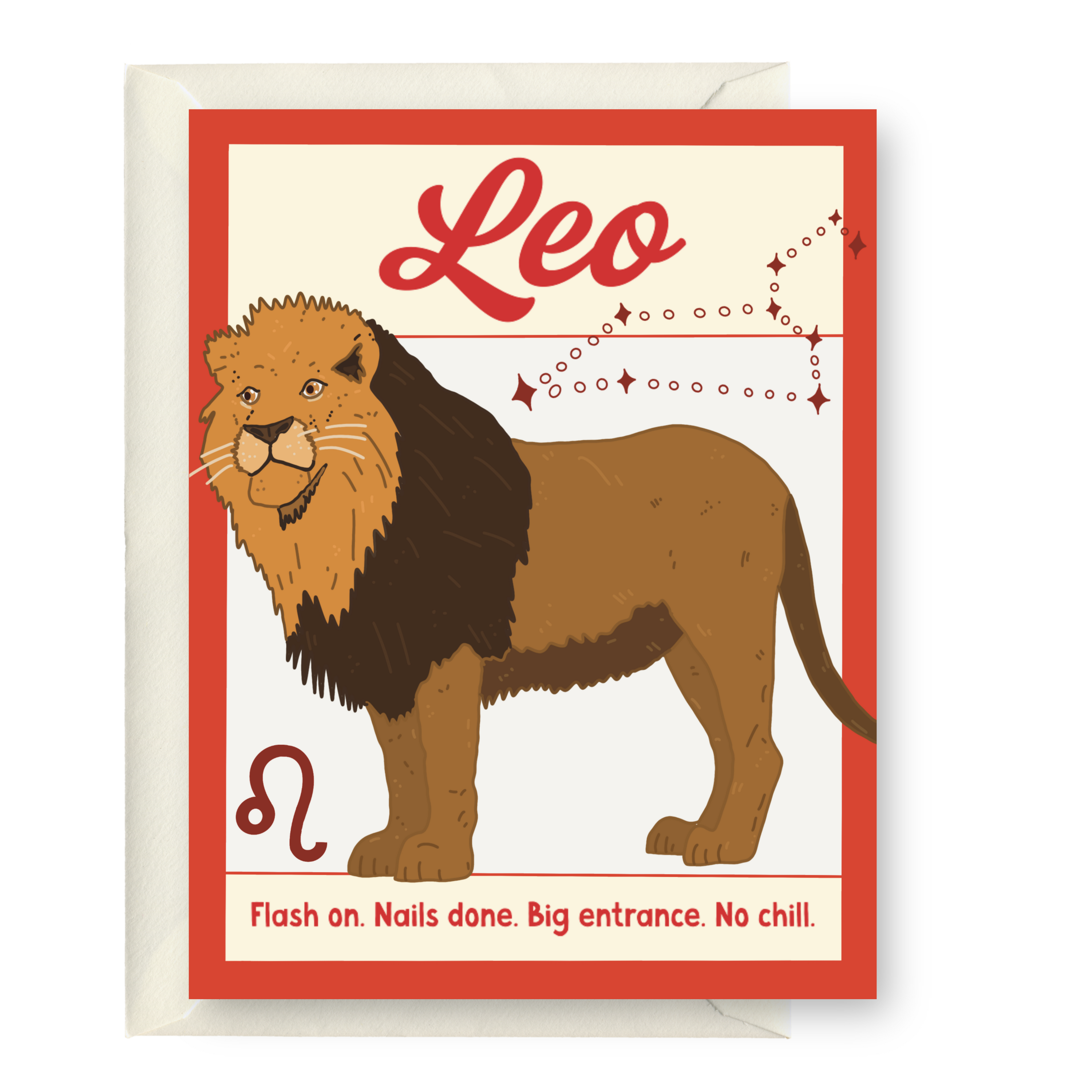 Leo Zodiac Greeting Card