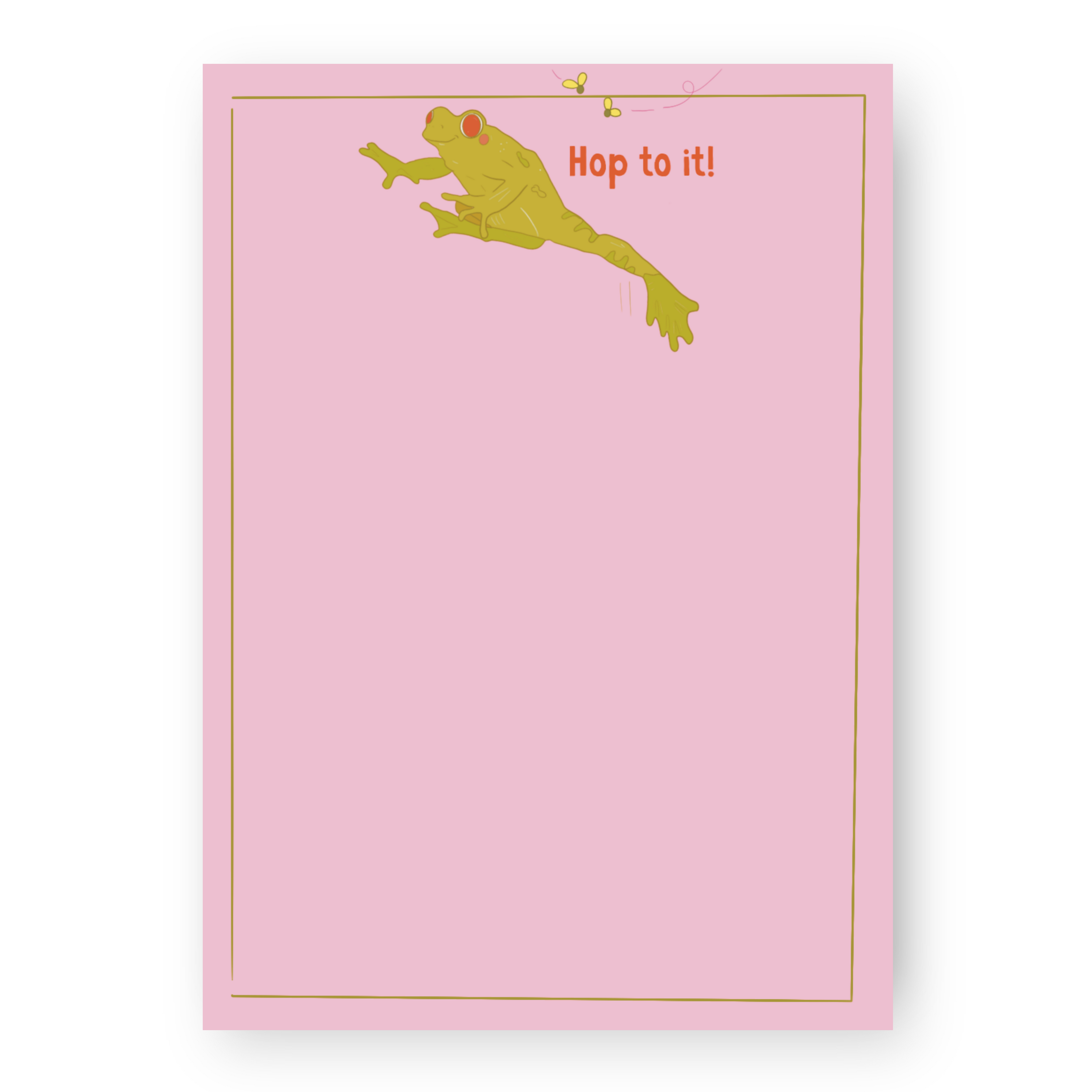 Hop To It Frog Memo Pad