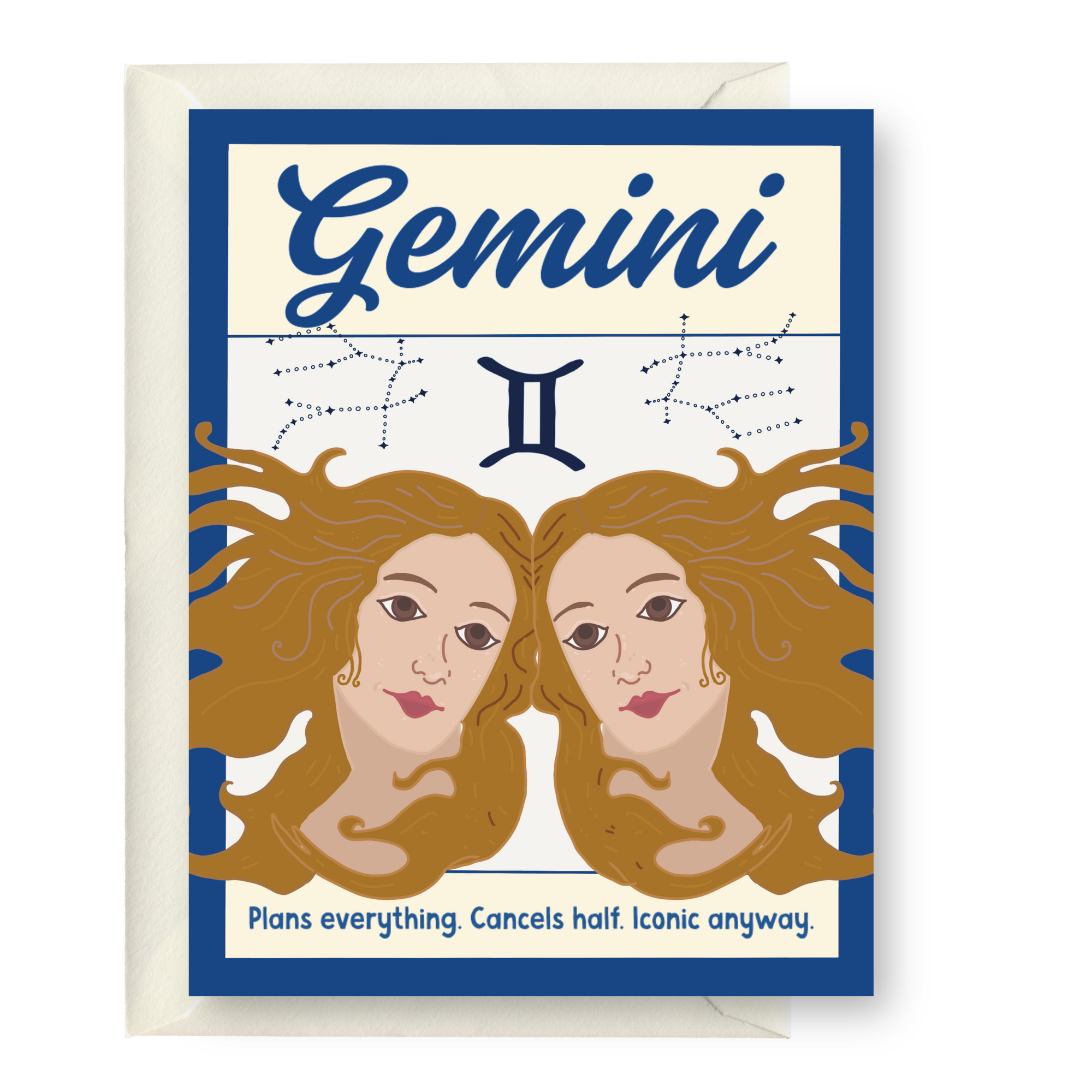 Gemini Zodiac Greeting Card
