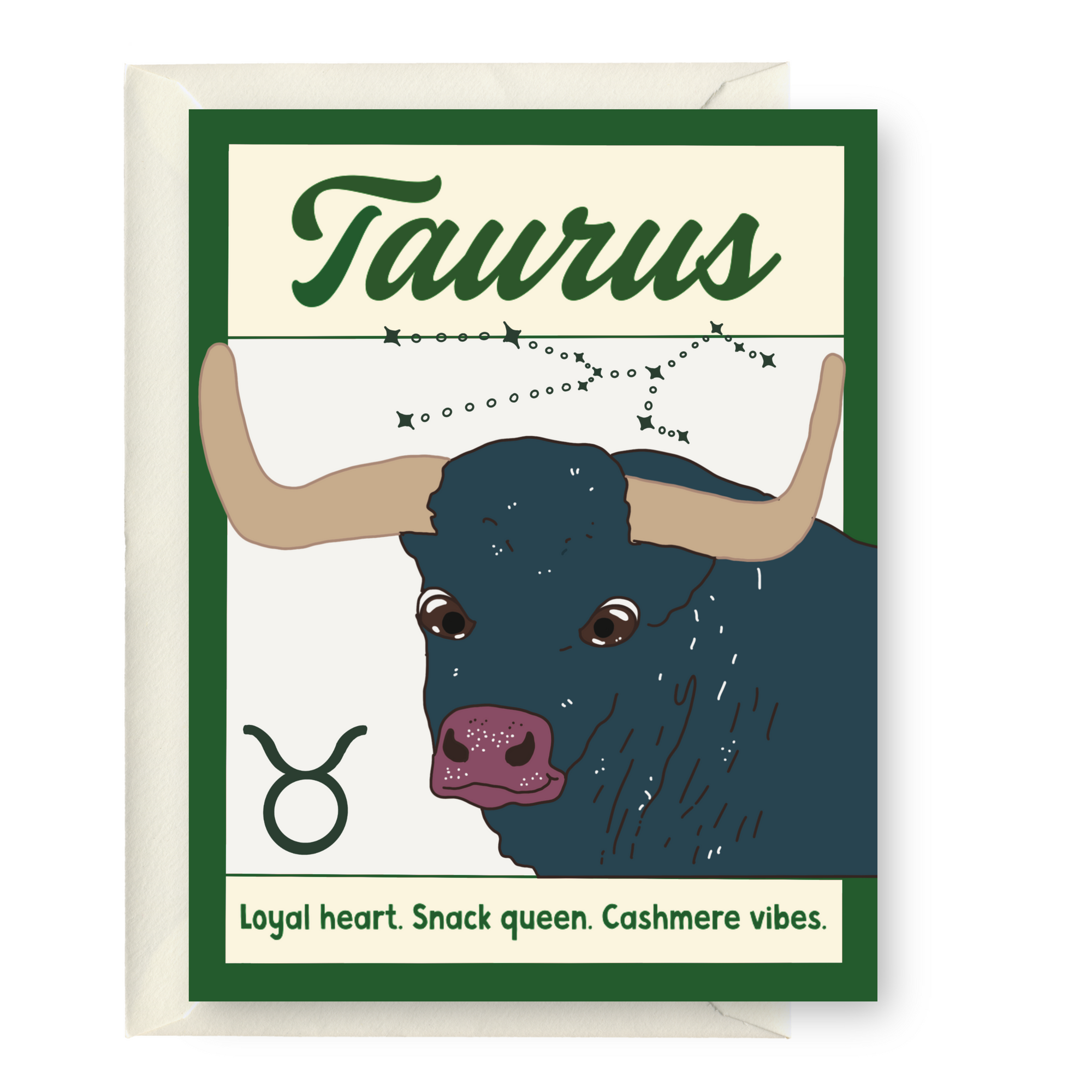 Taurus Zodiac Greeting Card
