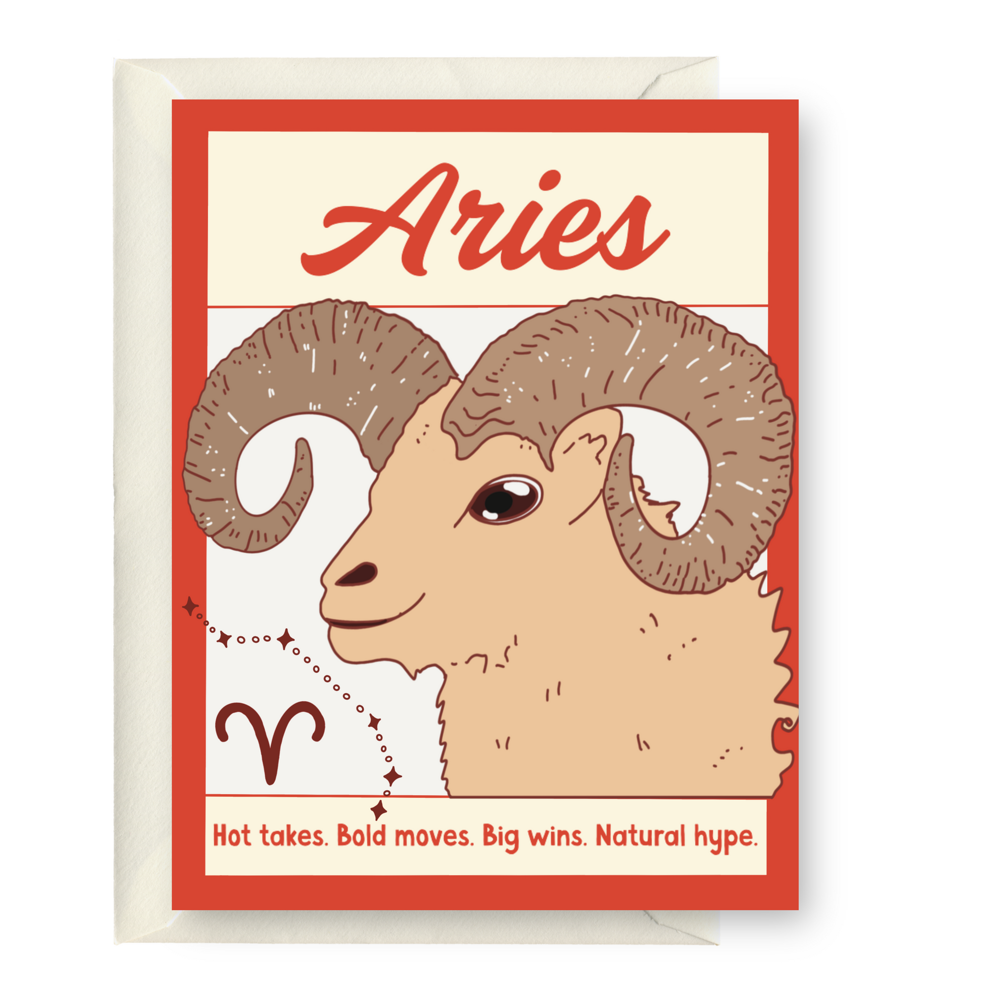 Aries Zodiac Greeting Card