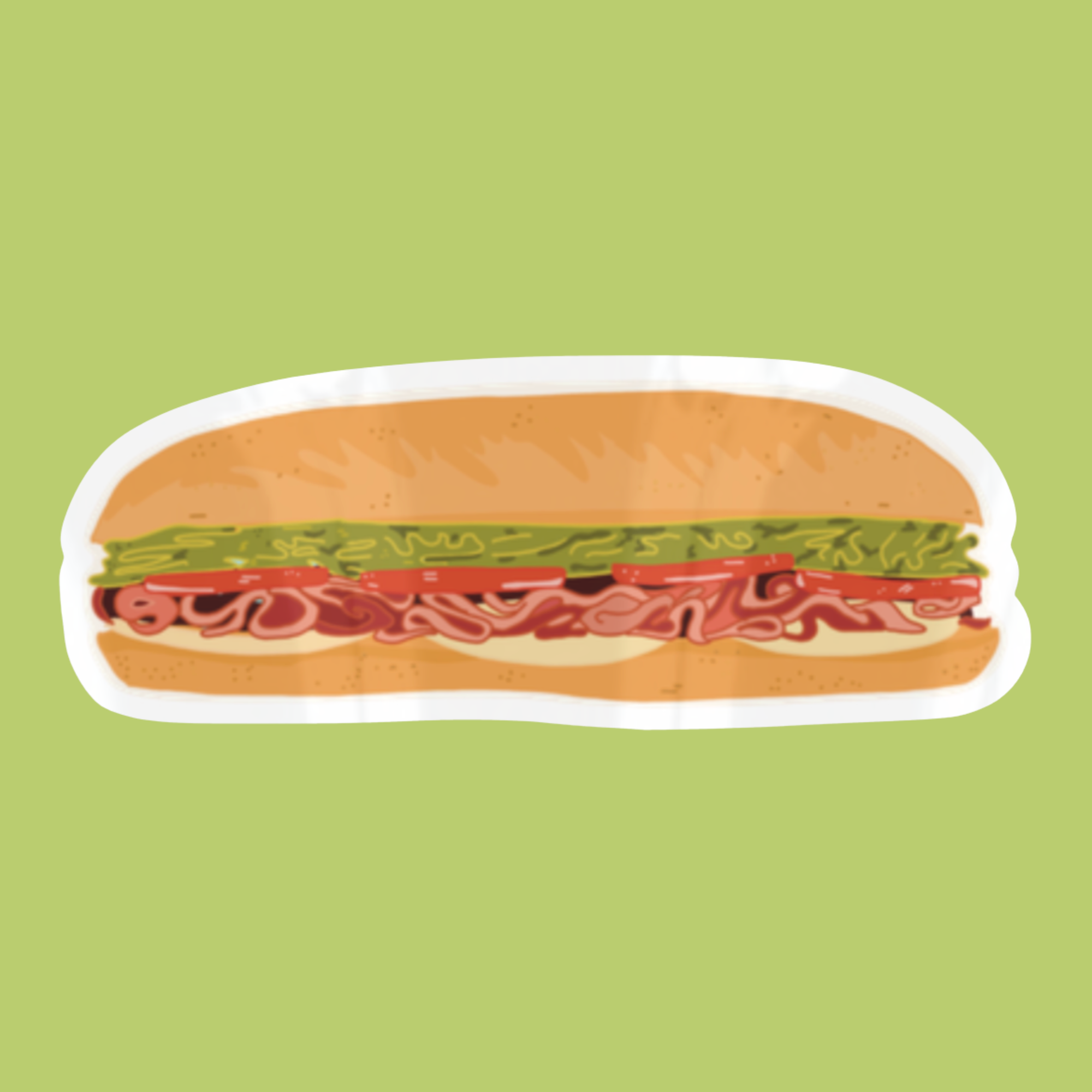 Hoagie Sticker