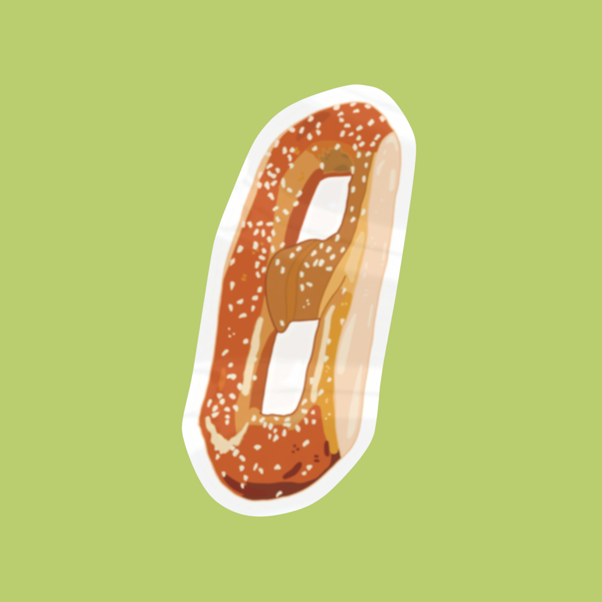 Philly Soft Pretzel Sticker