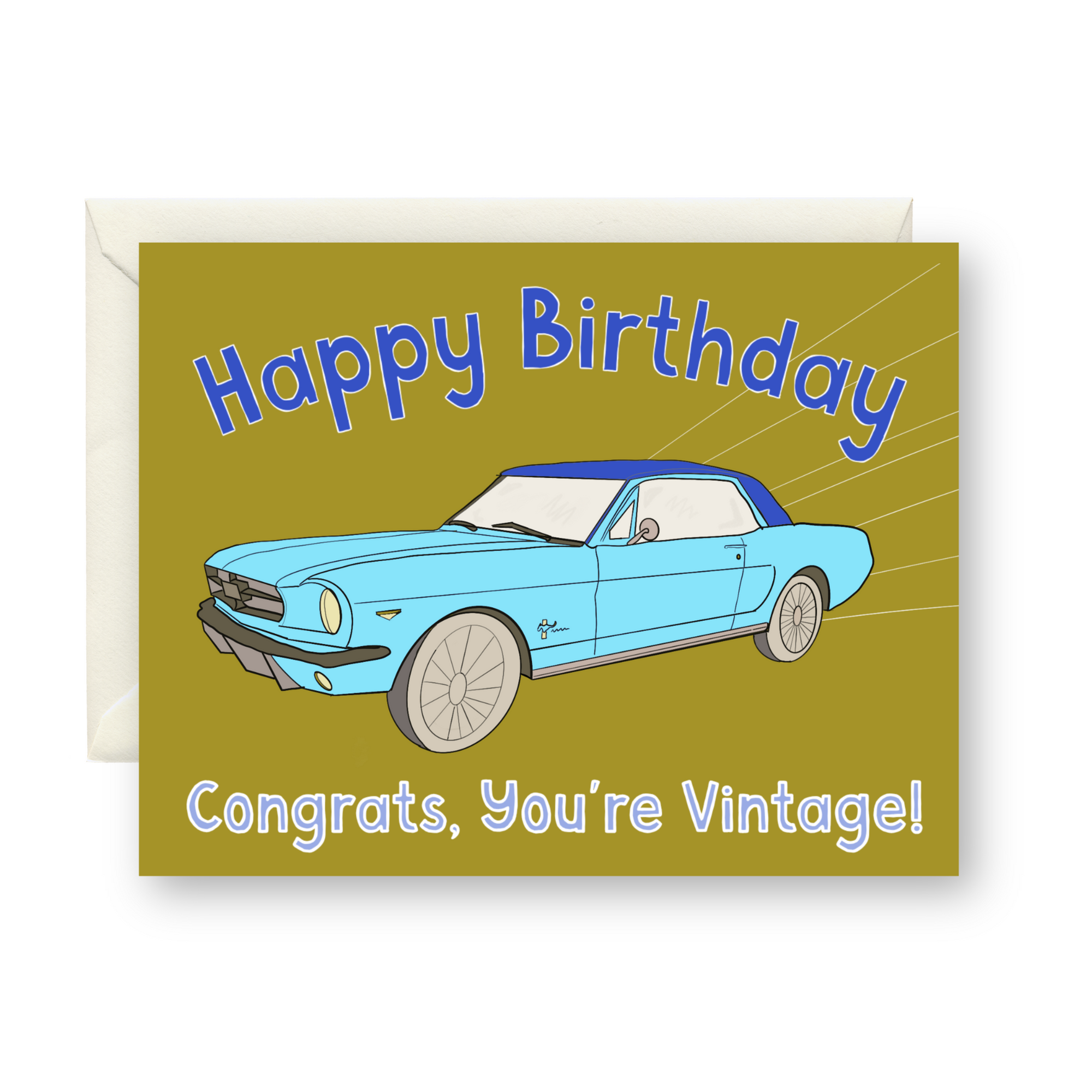 Happy Birthday Congrats You're Vintage