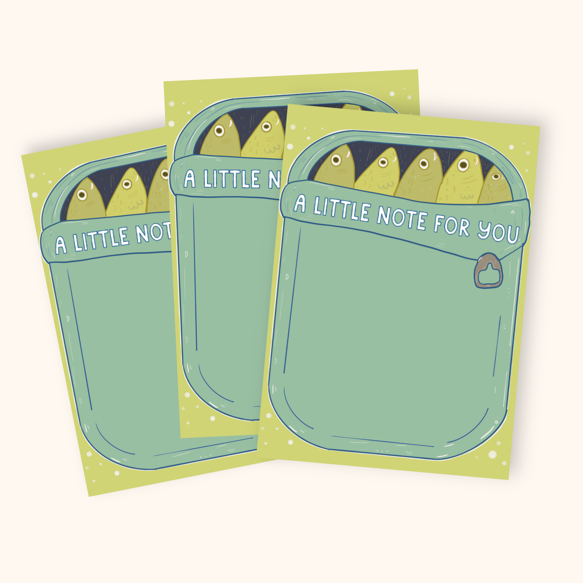 Sardines Mini Notecard Set