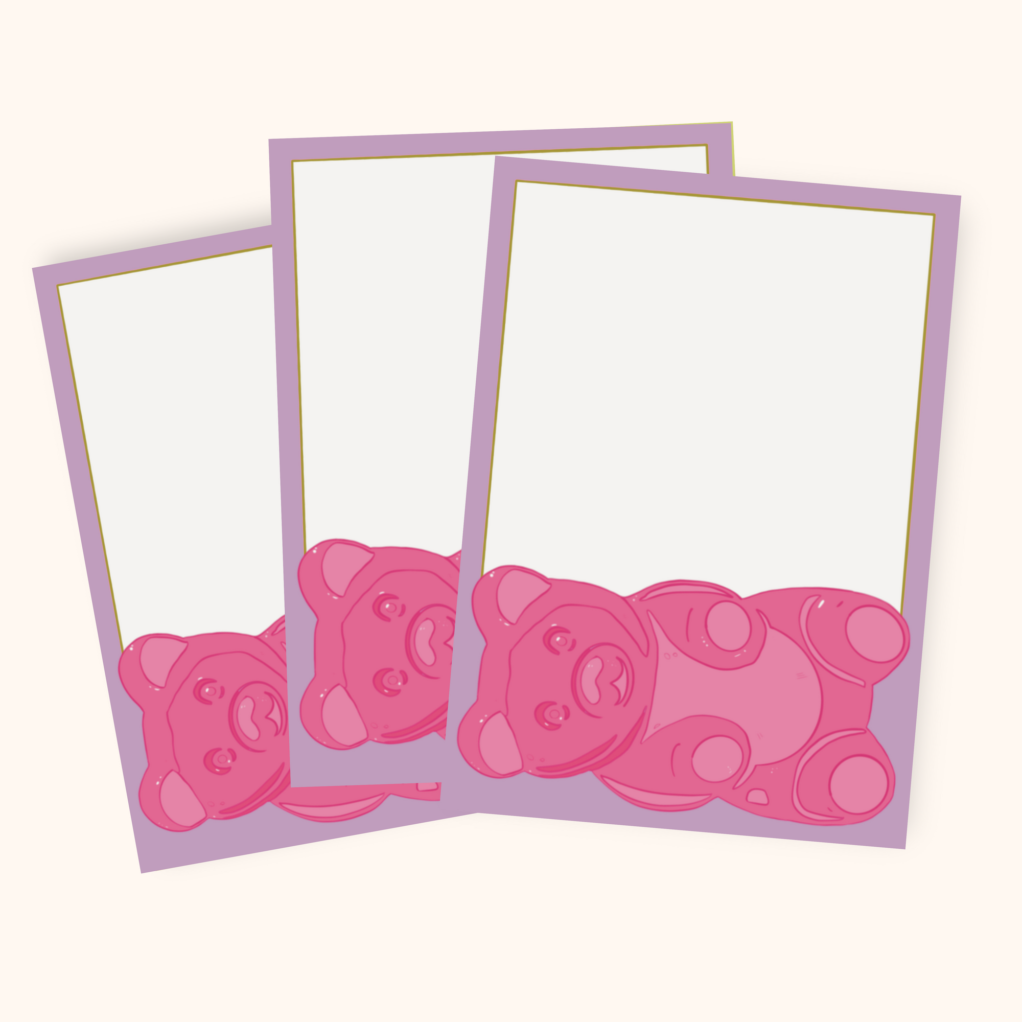 Gummy Bear Mini Notecard Set