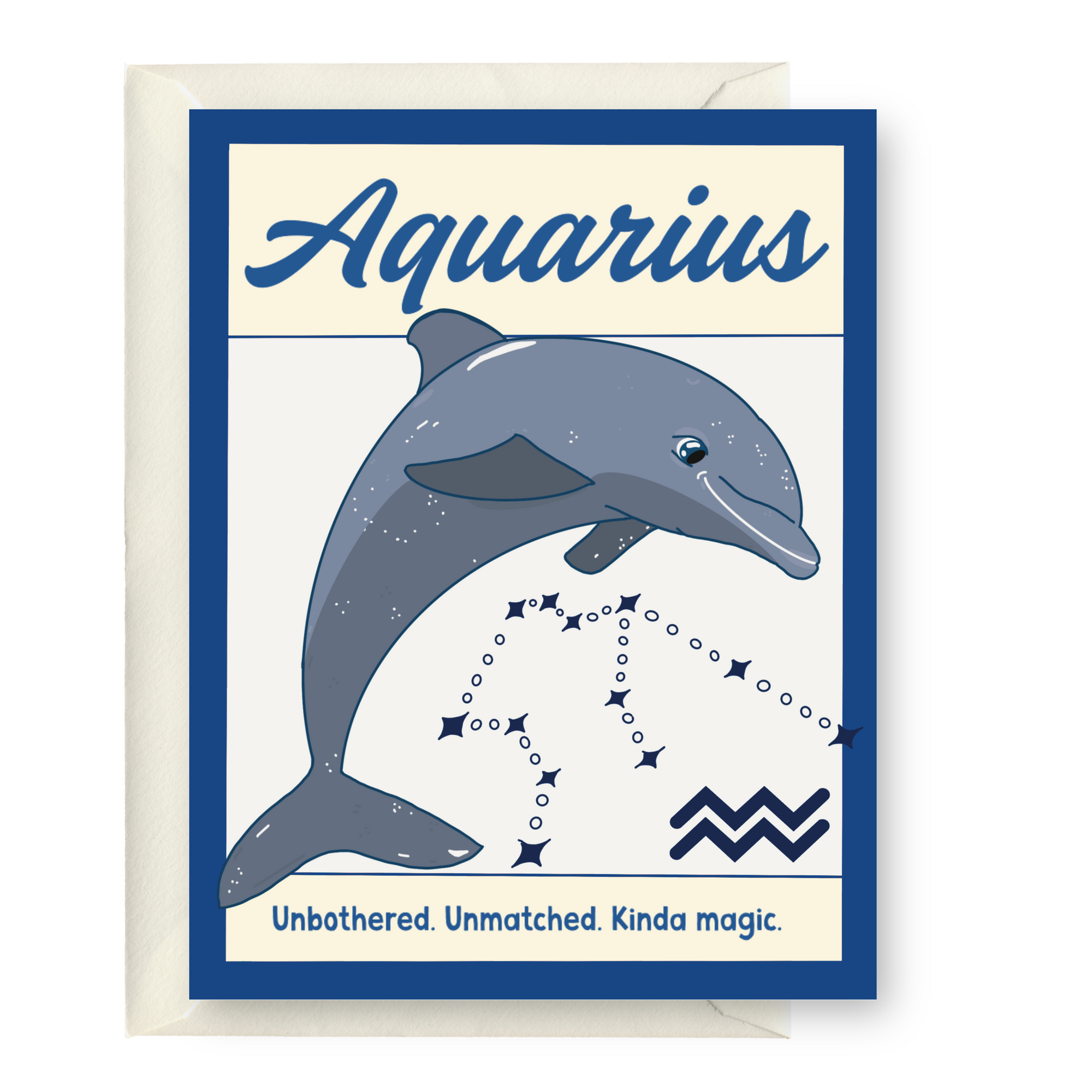 Aquarius Zodiac Greeting Card