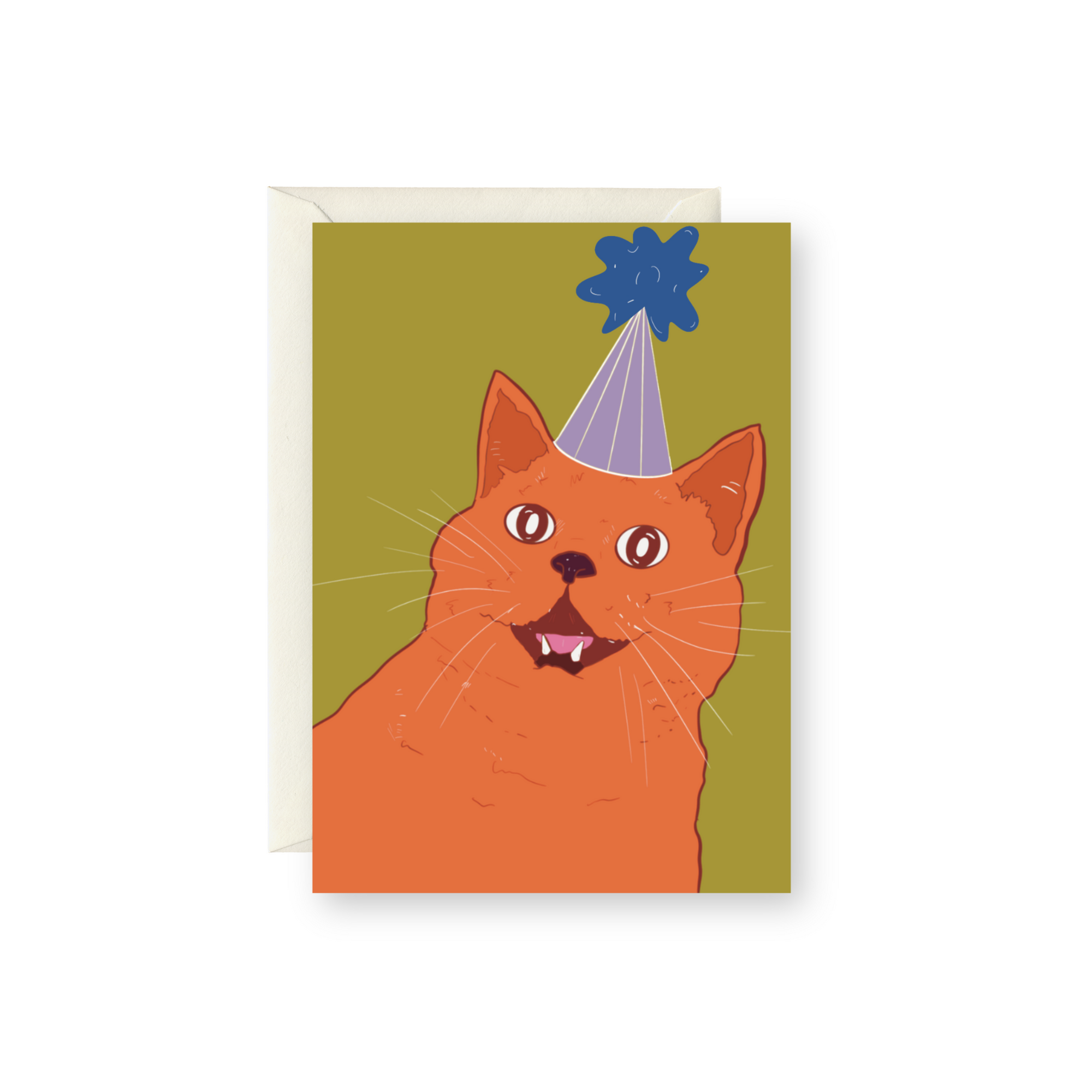 Celebration Kitty Mini Card