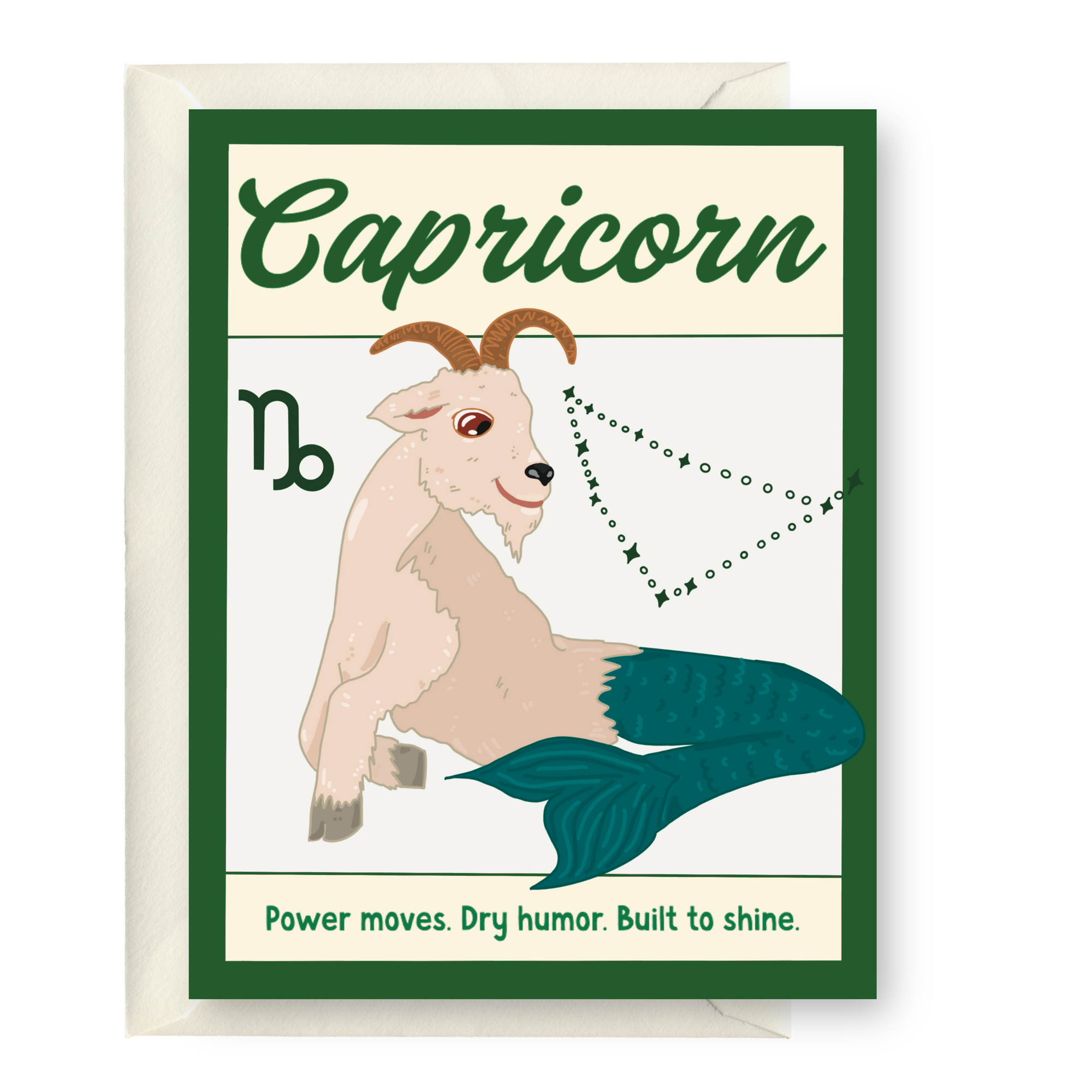 Capricorn Zodiac Greeting Card