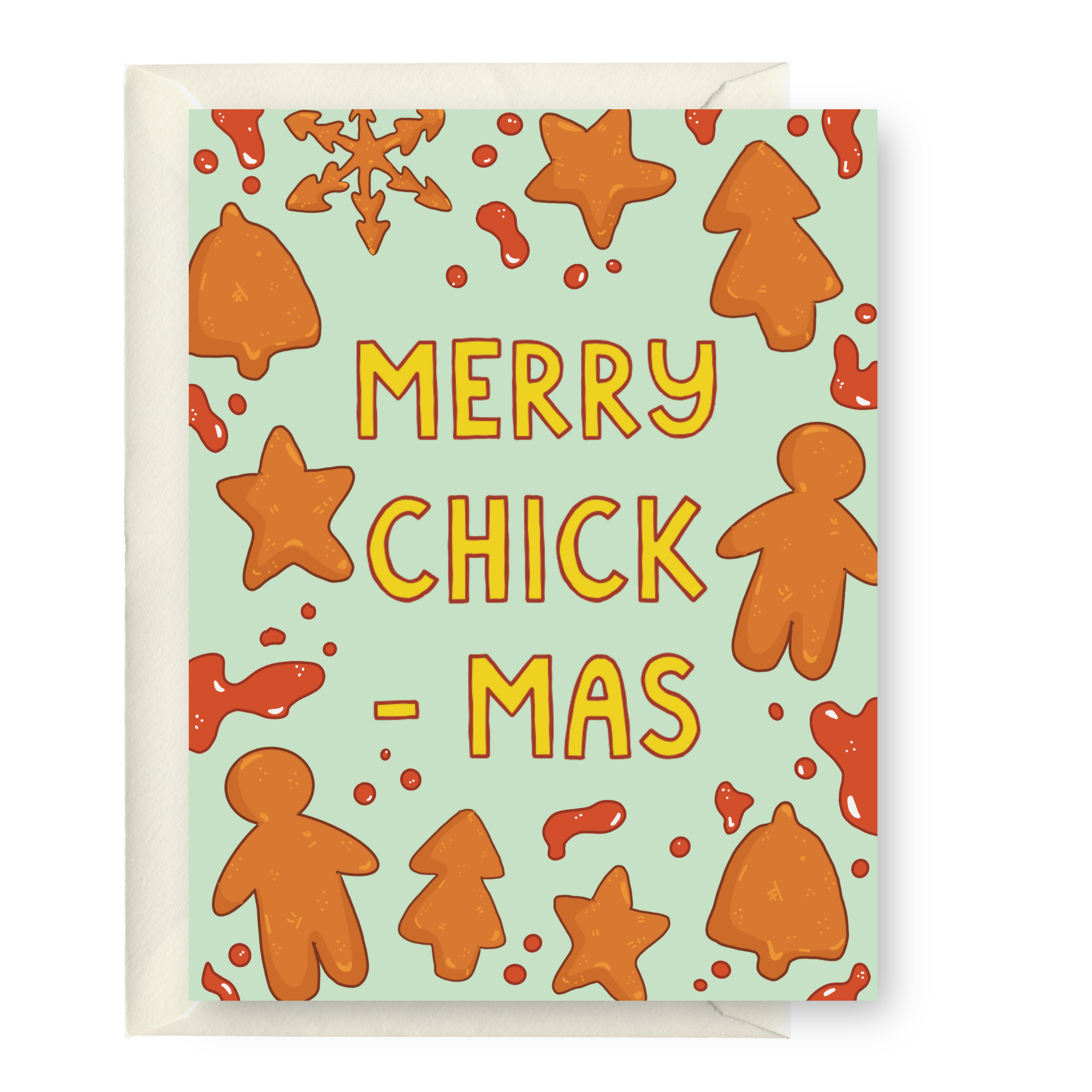 Merry Chick-Mas Chicken Nugget Card
