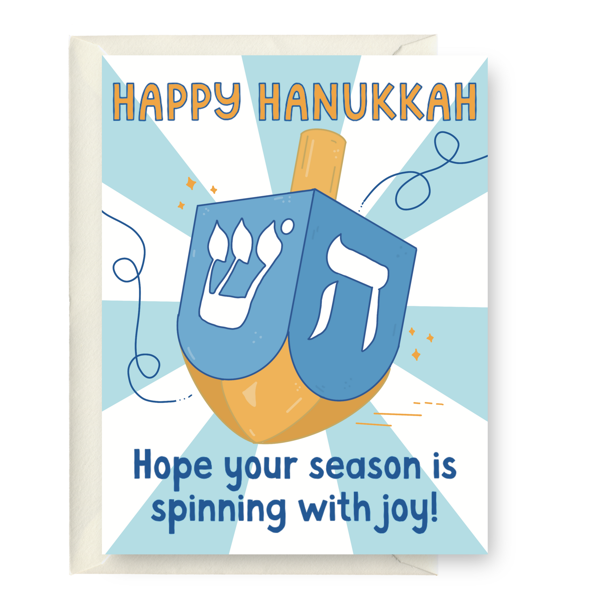 Happy Hanukkah Spinning With Joy