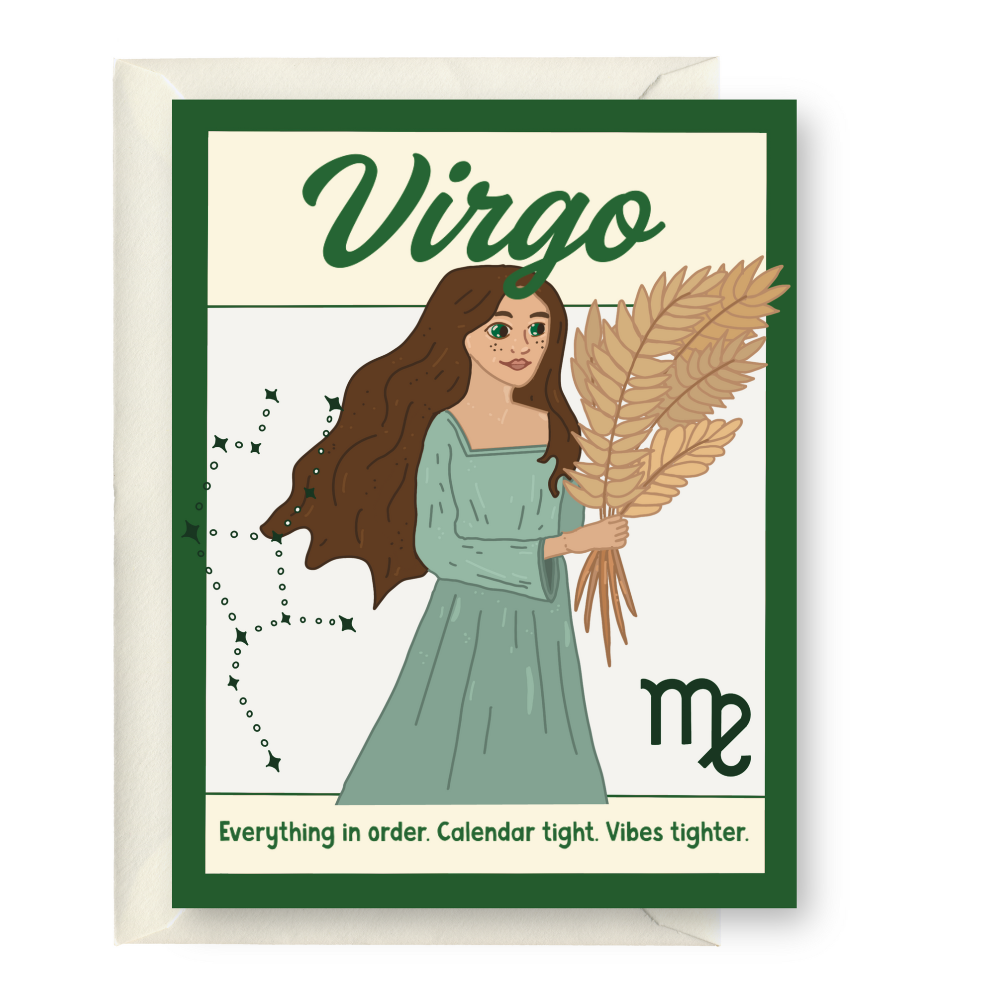 Virgo Zodiac Greeting Card